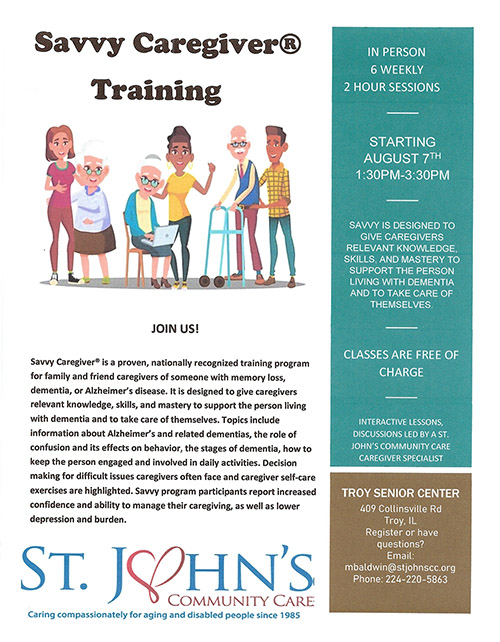 Savvy Caregiver Flyer